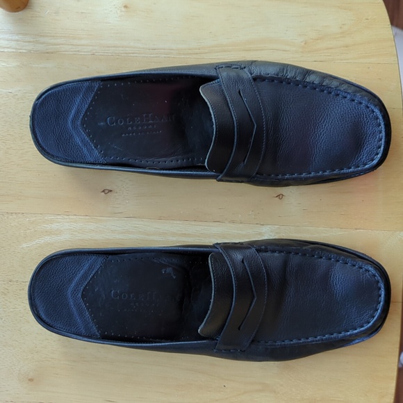 Cole Haan black leather mules, size 9 - Picture 2 of 12